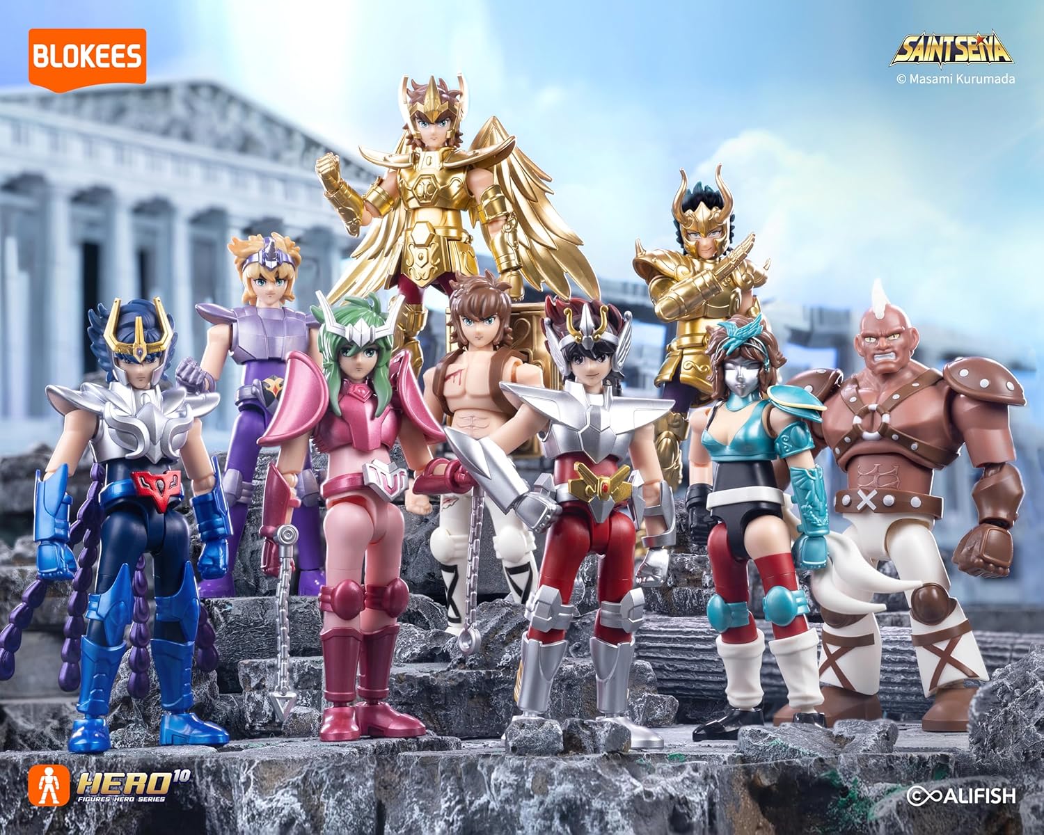 Blokees Blind Box 9 Figure Saint Seiya: Galaxy Version 01 L'eredità del Sagittario 75001 - Immagine 3