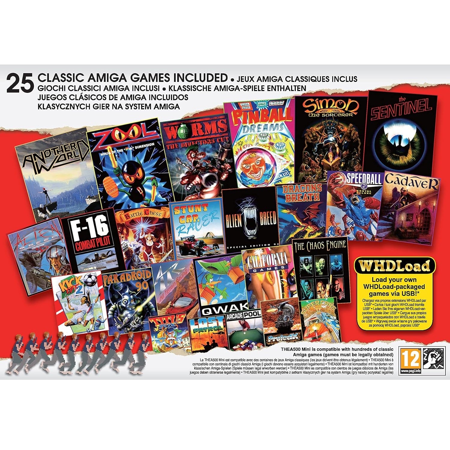 The A500 Mini (25 Amiga Games) Retro Games Console di Gioco 25 Videogames Hdmi - Immagine 3