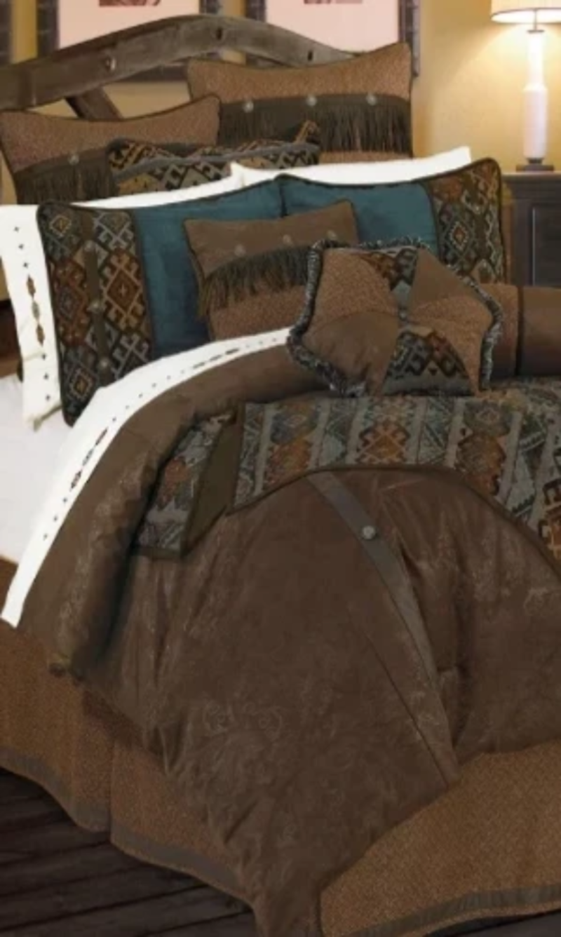Cowgirl Kim Del Rio Faux Leather Comforter Set Ebay