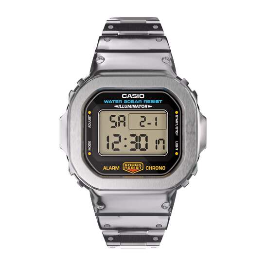 G-SHOCK DW5600ベース GM5600風メタルカスタム Casio Modification G-Shock DW5600 Mod Steel Bezel Bracelet 5600
