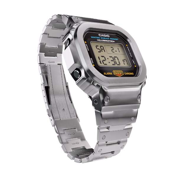 Casio G-Shock DW5600 Mod Steel Bezel Bracelet 5600 Full Metal
