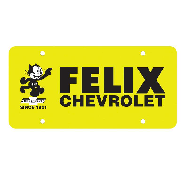 Felix Chevrolet Retro License Plate Insert Ebay