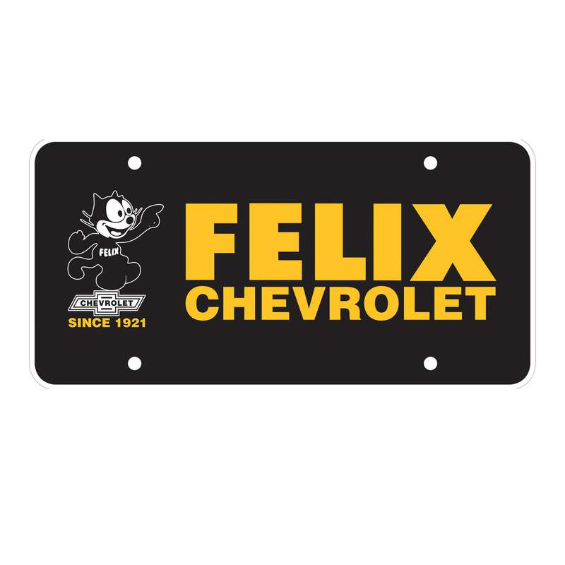 Felix Chevrolet Legacy License Plate Insert Only Ebay
