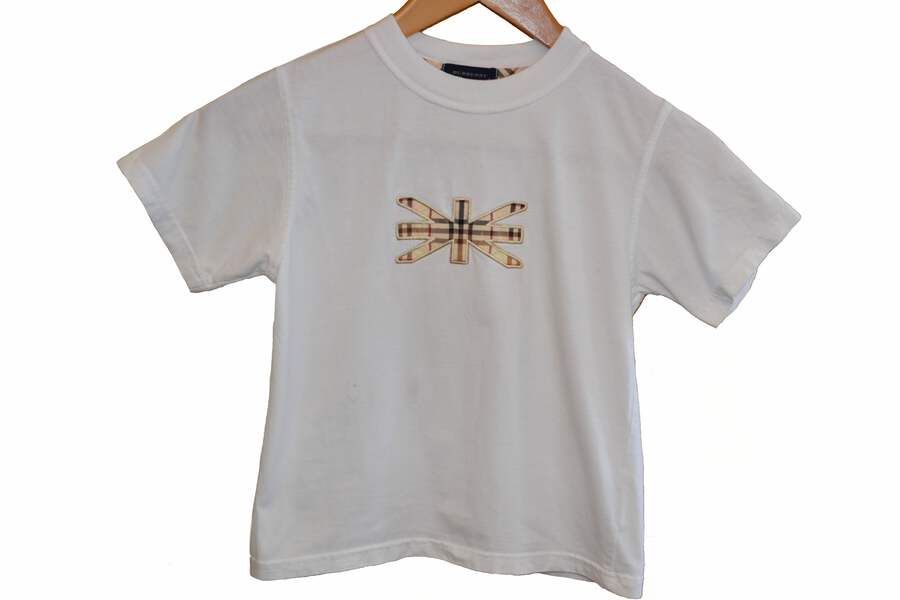 BURBERRY ホワイト Tシャツ 美品　確実正規品14Y 大人Sサイズ相当 Burberry T-shirt with logo | Women's Clothing | Vitkac