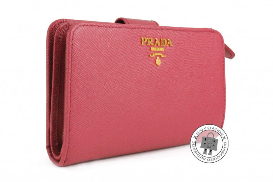 PRADA二つ折財布 プラダ 二つ折り財布 レディース SAFFIANO TRIANGOLO