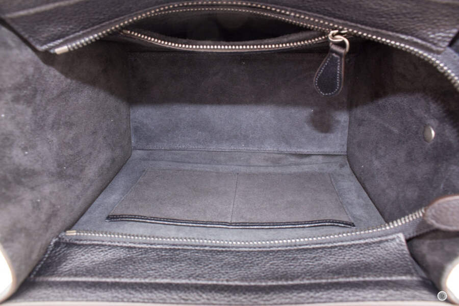 NEW Celine 16779 3DRU Luggage Black / 0N38 Calfskin Micro