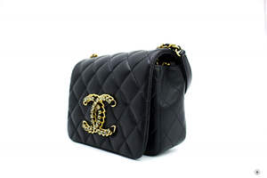 NEW Chanel AS2599B05828 Mini Flap Bag Black / 94305 Lambskin NEW Chanel AS2599B05828 Mini Flap Bag Black / 94305 Lambskin