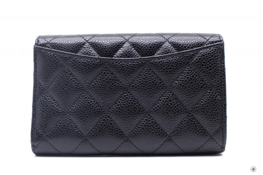 シャネル　AP0232 Y01864キャビアスキンウォレットC3906 NEW Chanel AP0232 Y01864 Classic Flap Wallet Black / C3906