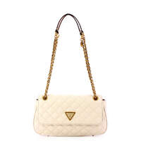 NEW Guess - Giully quilted Ivory Shoulder Bag - HWQA8748210