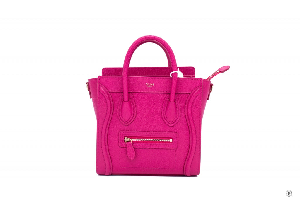 celine nano luggage pink