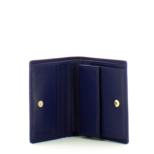 NEW Coccinelle - Metallic Soft Royal Blue Small Wallet