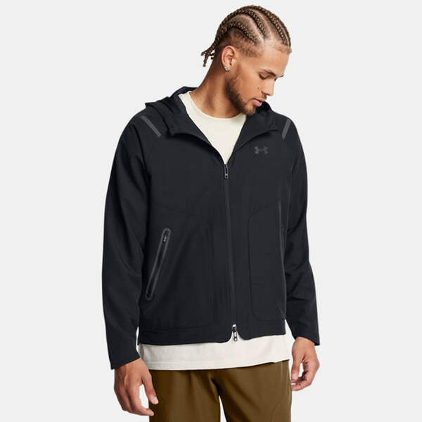NEW Under Armour - UA Unstoppable Left Chest Black Jacket