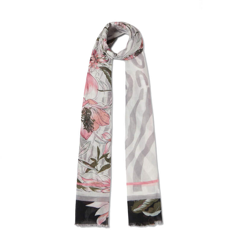 スカーフ LIU JO FLORAL PRINT FOULARD NEW Liu Jo - Foulard with floral print Black - 2A5030T0300