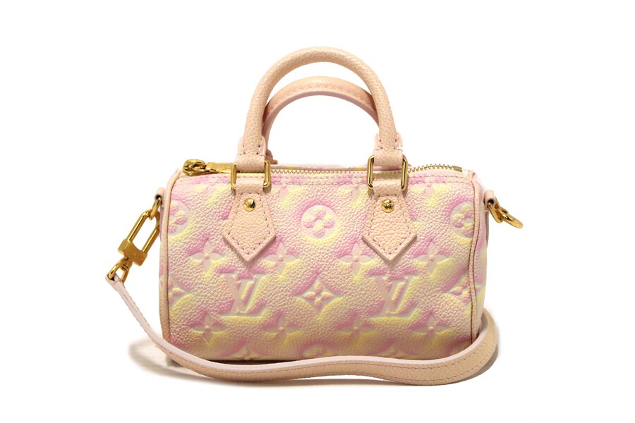 Louis Vuitton ケース モノグラム USED Louis Vuitton Pink Summer Stardust Monogram Empreinte Leather