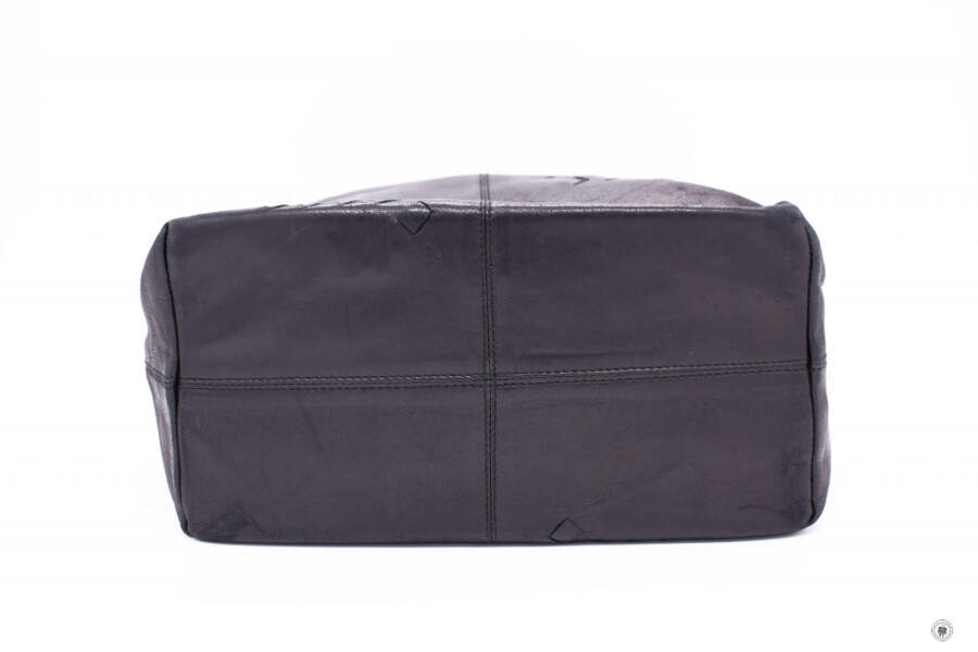 USED Bottega Veneta 131673 V0055 Intrecciato Leather Tote Black