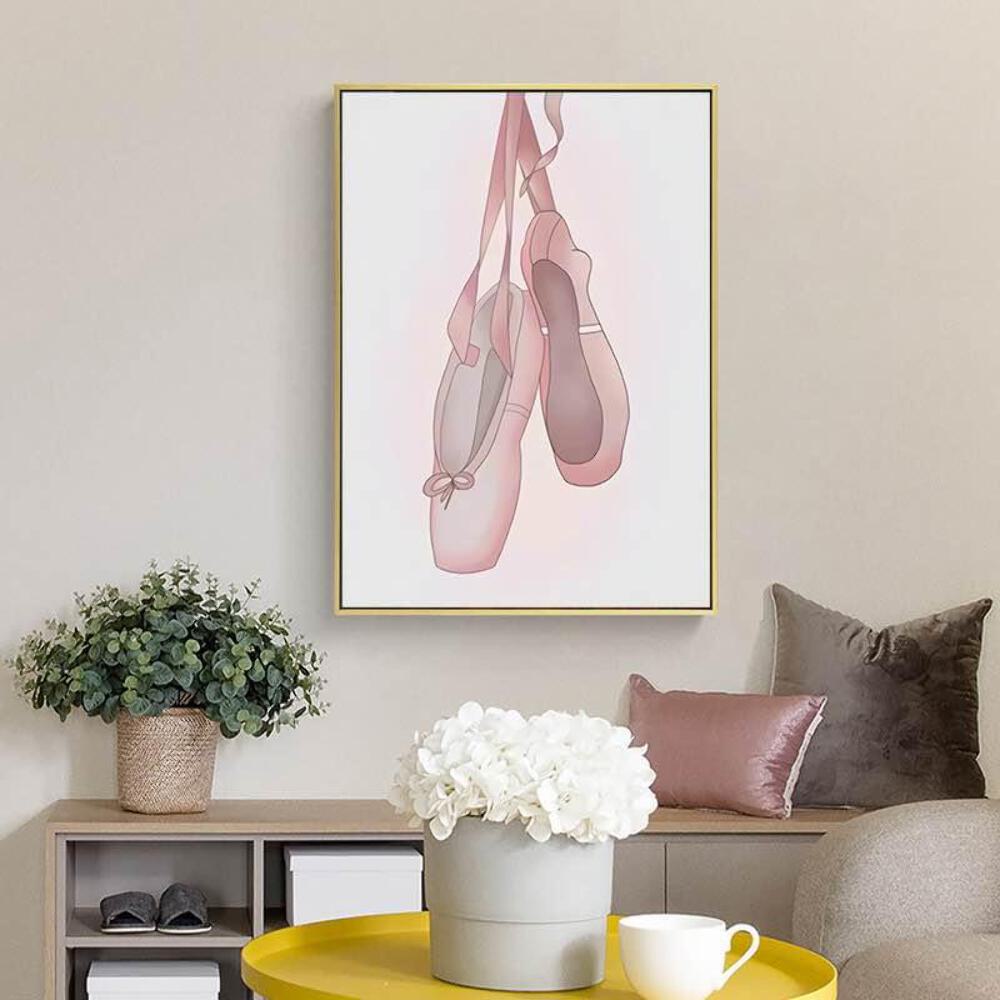 Ballerina gerahmtes Leinwandbild für Mädchenzimmer - Bild 9 von 14