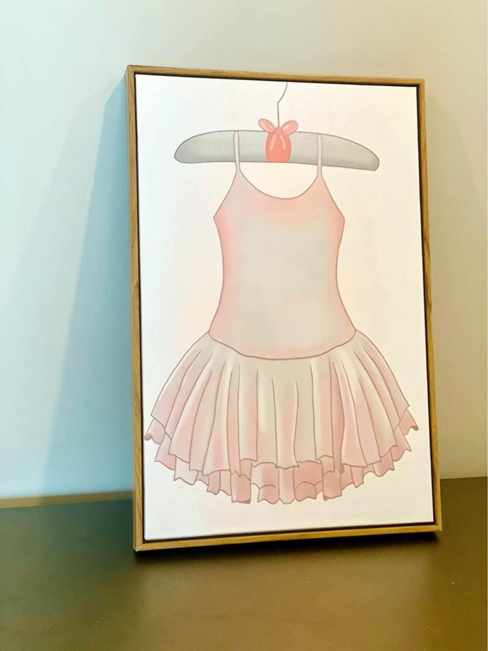 Ballerina gerahmtes Leinwandbild für Mädchenzimmer - Bild 10 von 14
