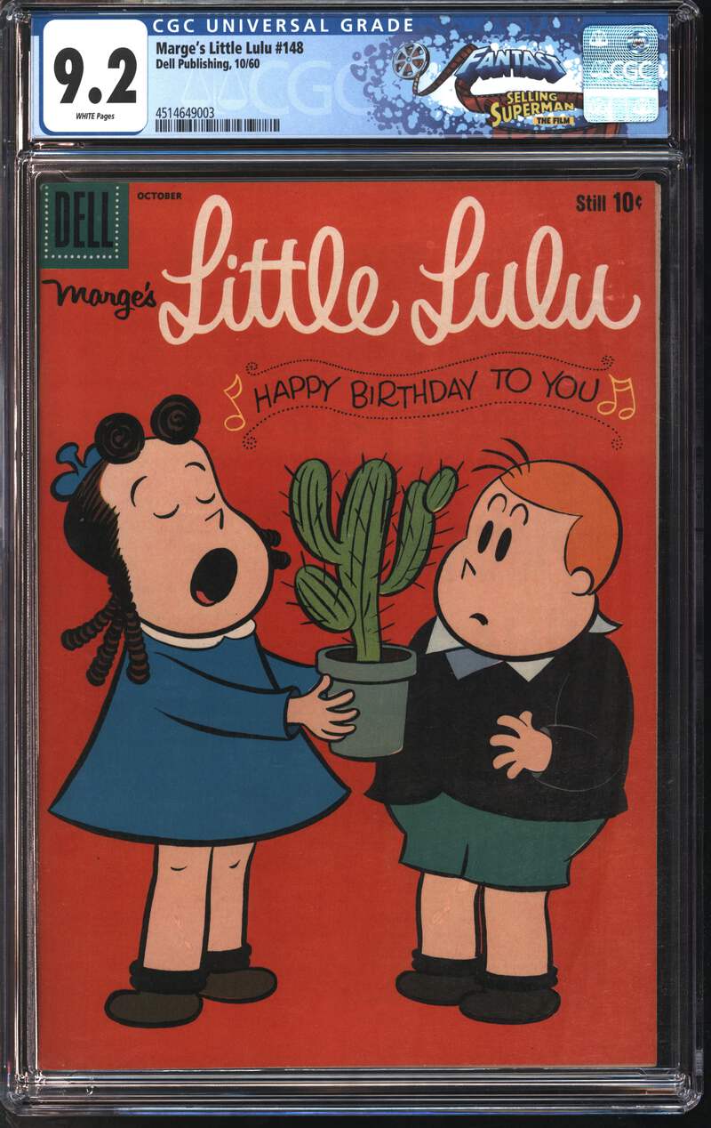 Dell Publishing Marge's Little Lulu #148 10/60 FANTAST CGC 9.2