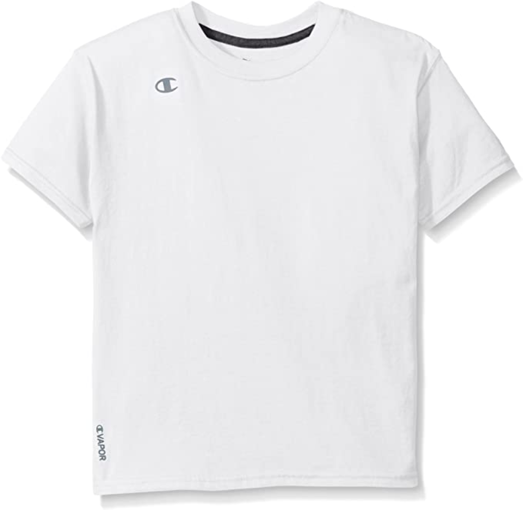 Champion T385 Big Boys' Double Dry Vapor Cotton Short Sleeve Athletic Tee - Imagen 14 de 21