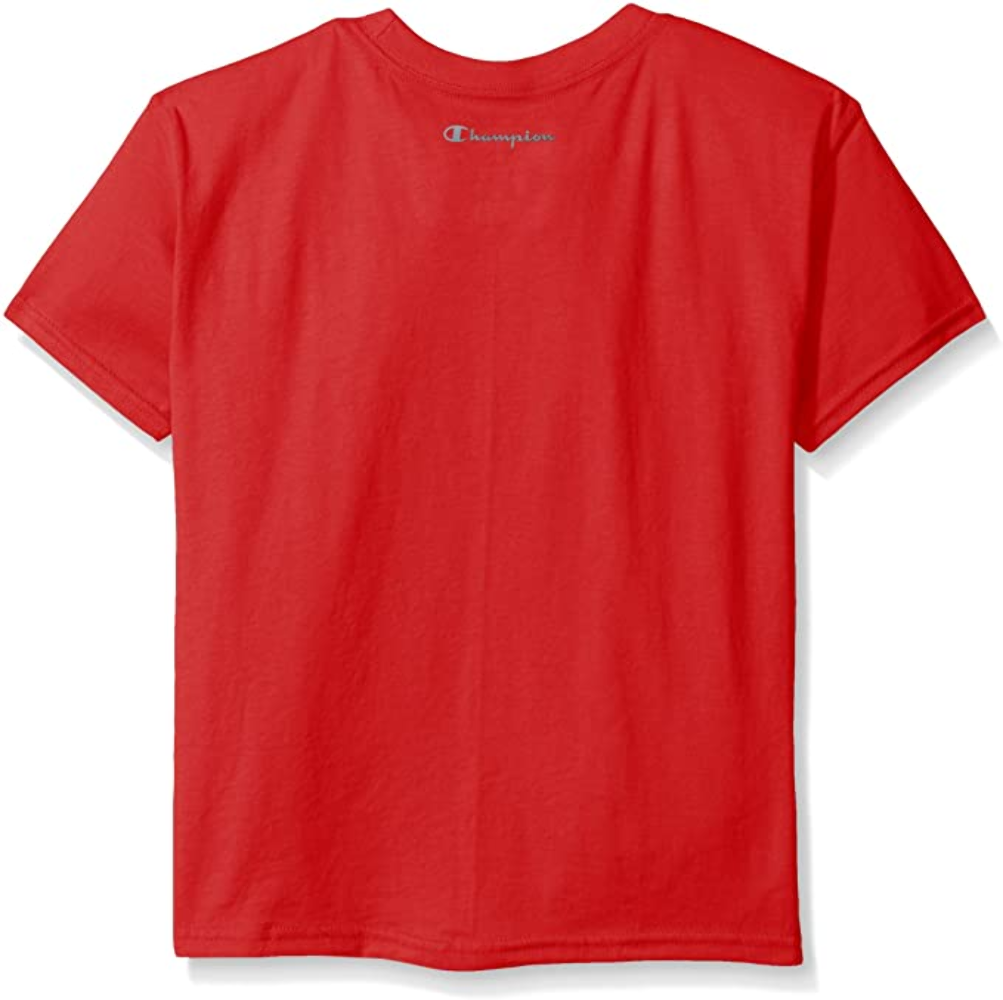 Champion T385 Big Boys' Double Dry Vapor Cotton Short Sleeve Athletic Tee - Imagen 21 de 21