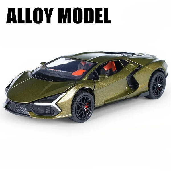 Lamborghini Revuelto Supercar Model Diecast Simulation 1/32 Metal