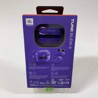 New JBL Tune Buds 2 Active Noise Cancellation Headphones Purple