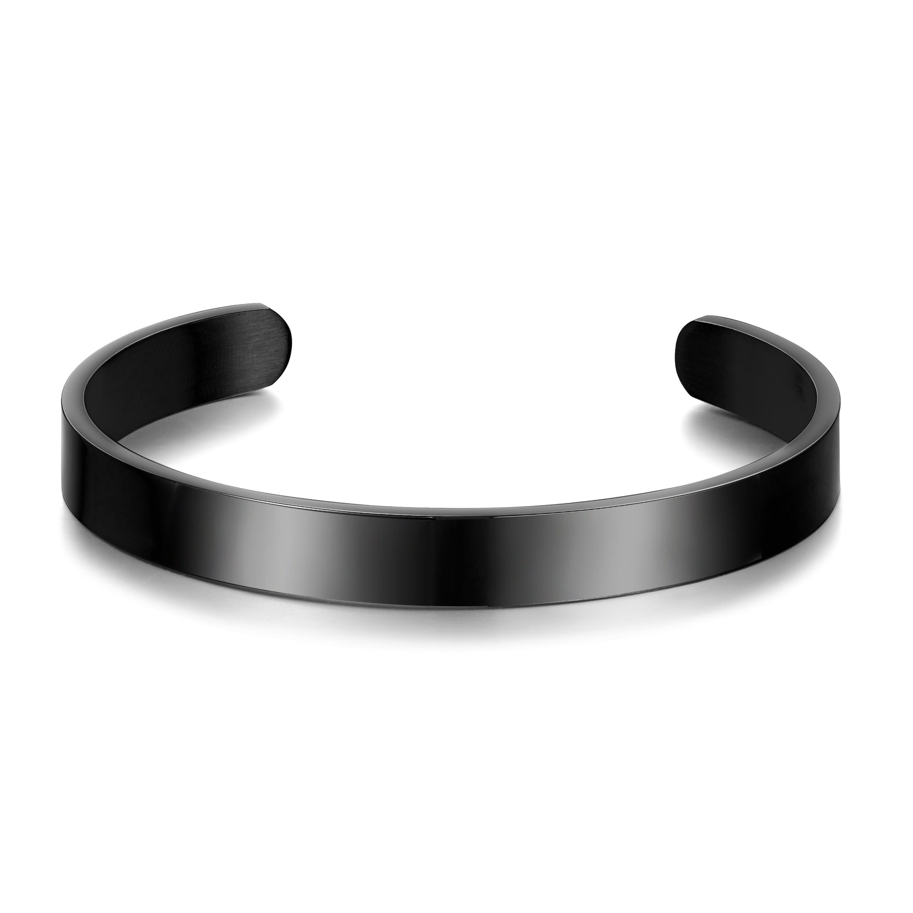 black cuff bracelet