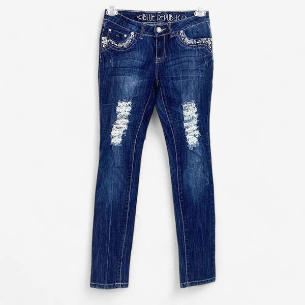 デニム・ジーパン DONDUP Woman Jeans Blue DP619DS0107DHV3 800 Dondup Outlet: Jeans woman - Blue | Dondup jeans
