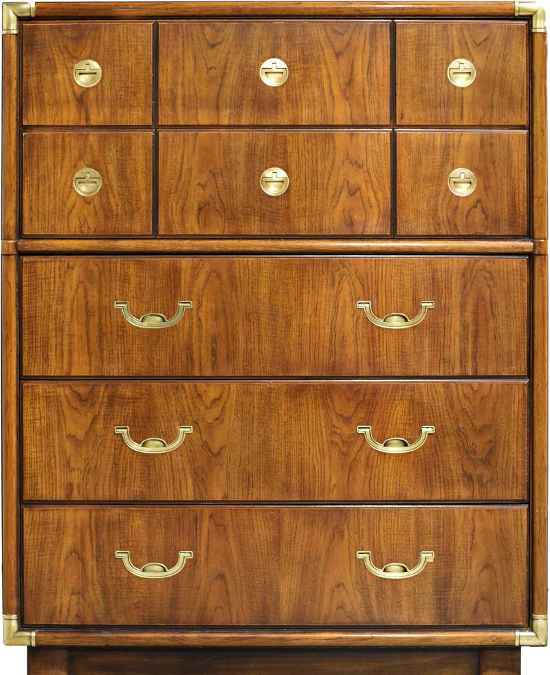 PAINT TO ORDER Mid Century Campaign Highboy Chest Accolade
