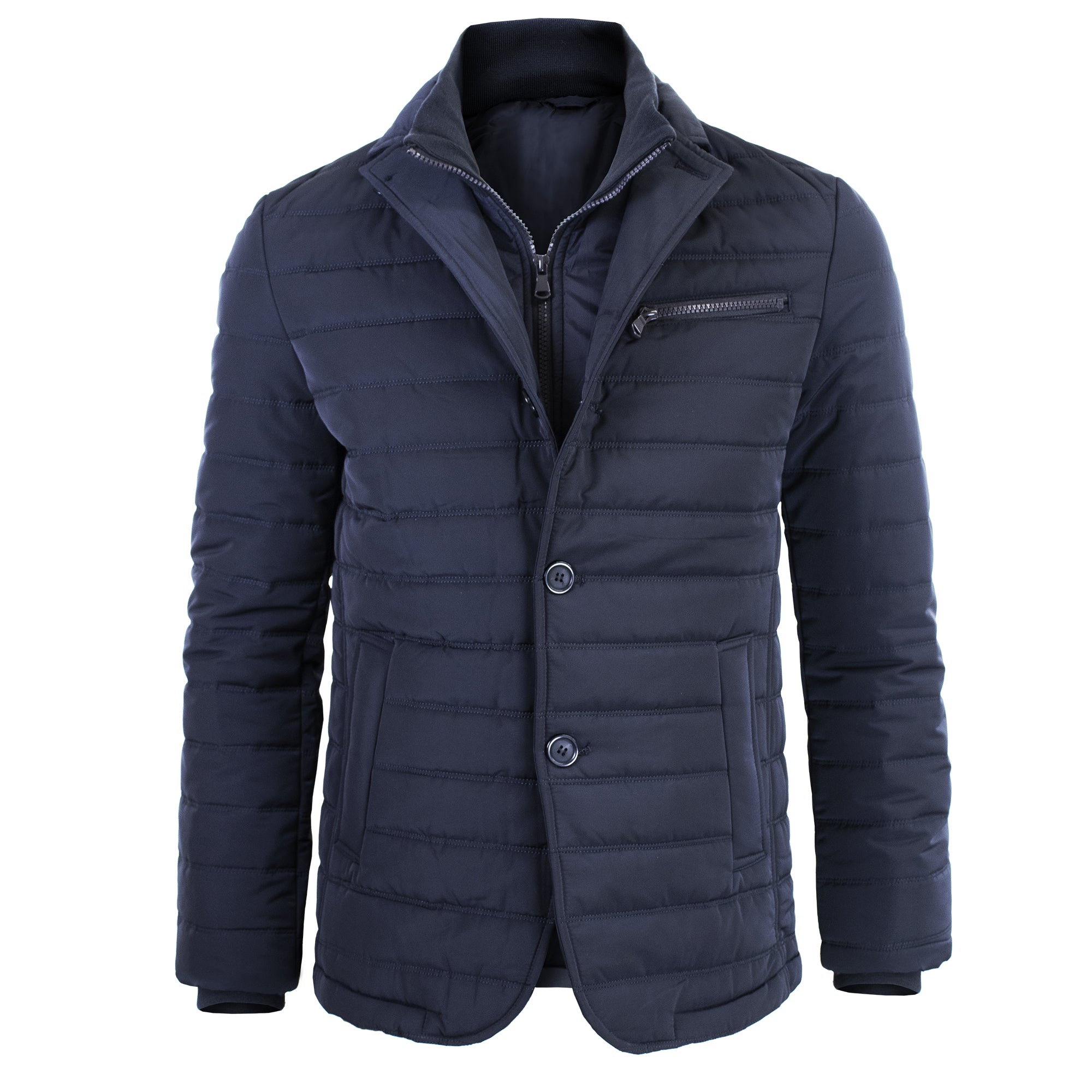 GIUBBINO GIACCA UOMO SLIM FIT ROSSO TRENCH GIUBBOTTO CASUAL CON LENTI OCCHIALI