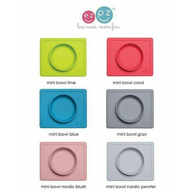 ezpz Mini Bowl One-Piece Silicone placemat Bowl Cream