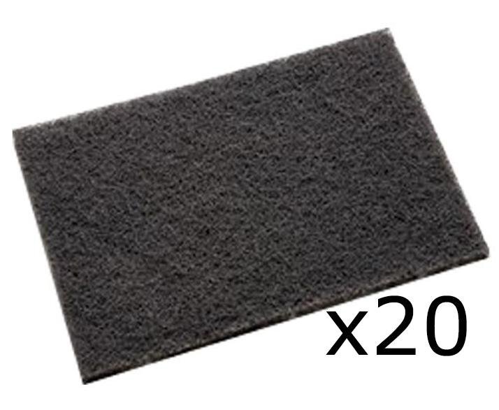 EDGE BUSTER 20 PADS fine nonwoven hand pad compared to scotchbrite 6x9 grit SIC
