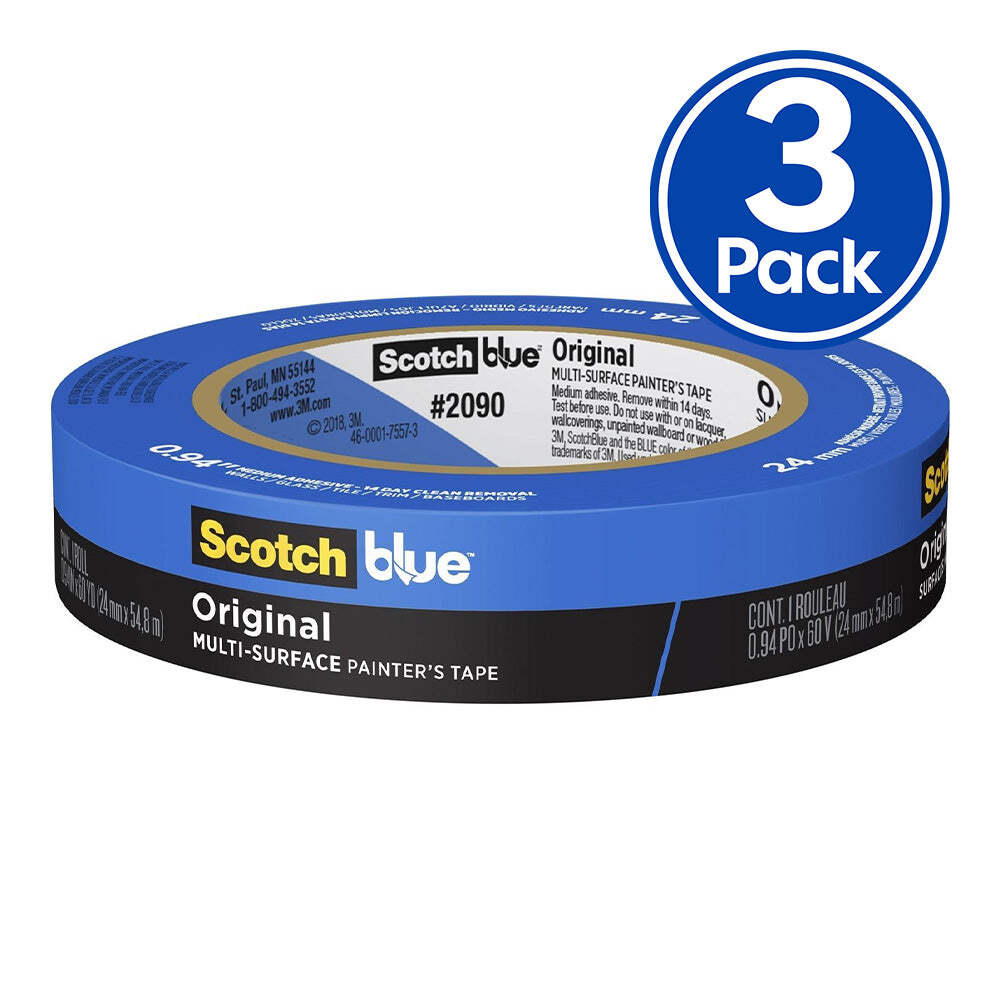 3M Scotch Blue Original Painter's Masking Tape 2090 24mm x ...