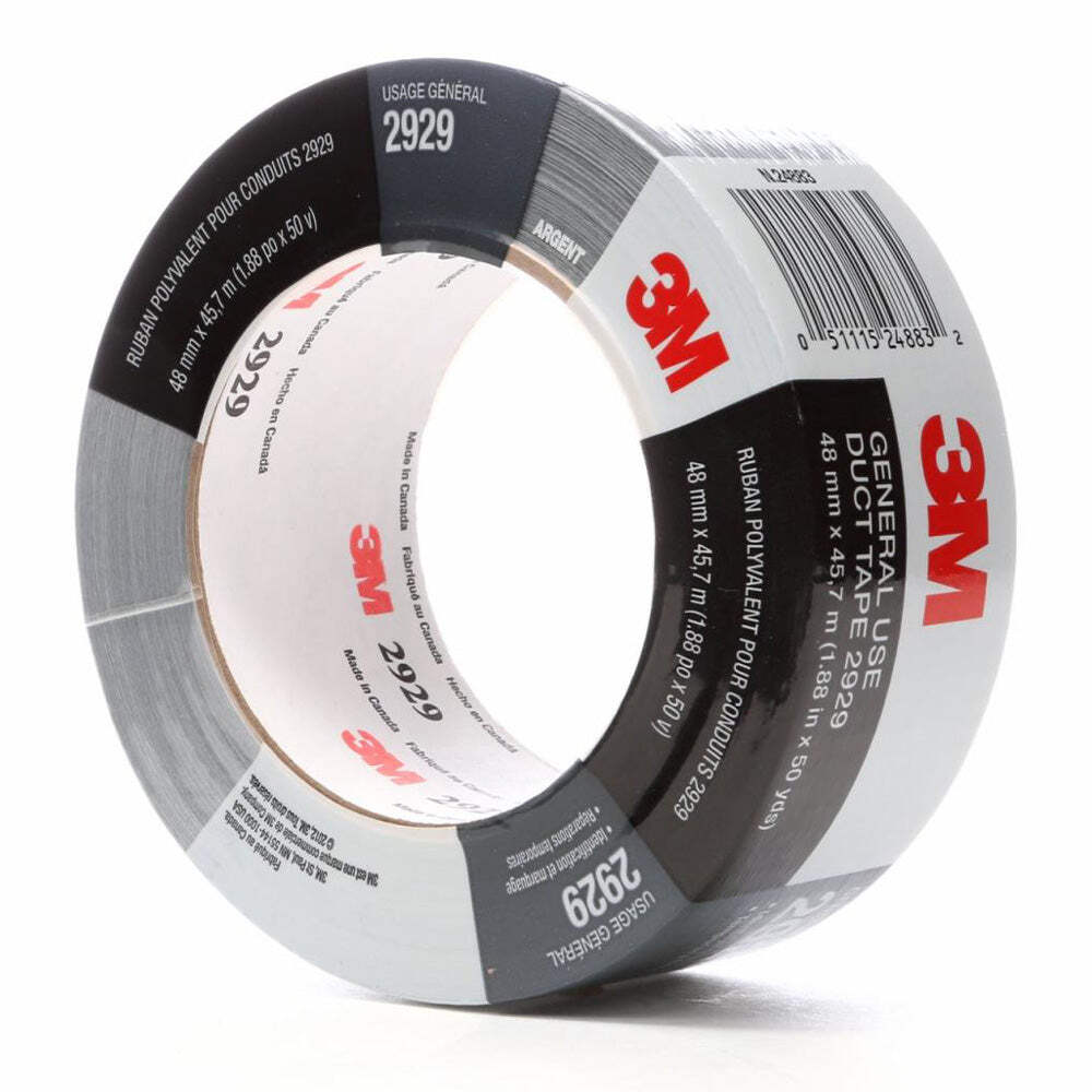 3M General Use Silver Duct Tape 2929 48mm x 45.7mm eBay