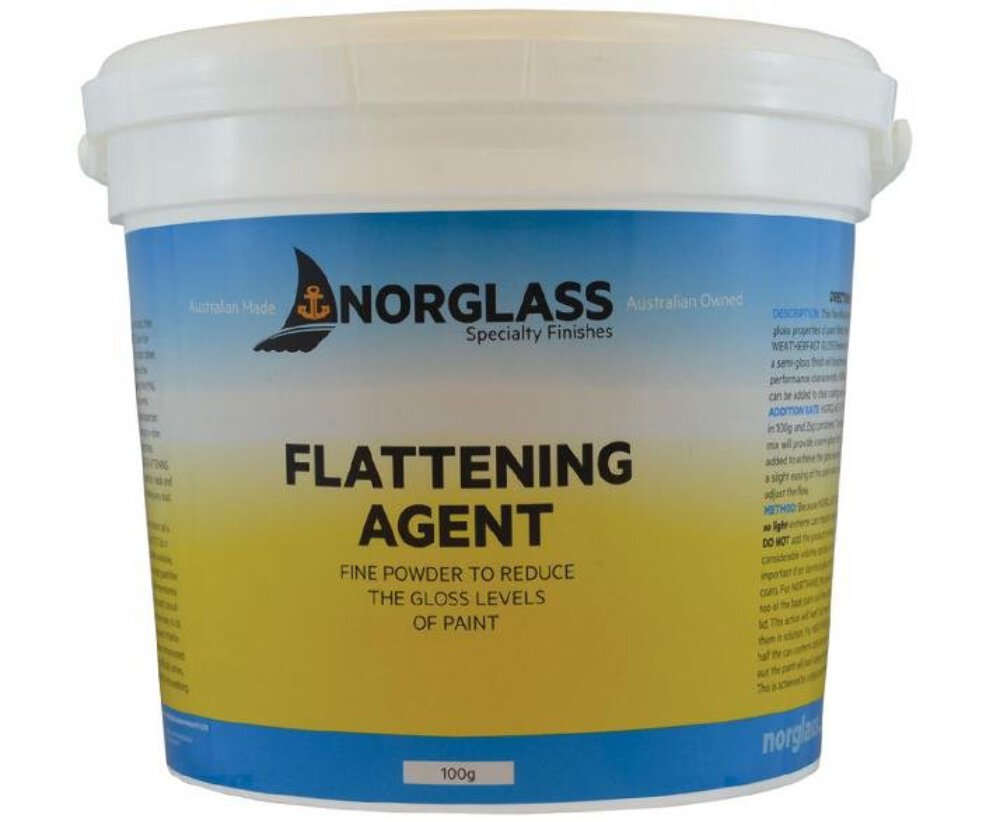Norglass Flattening Agent 100g Tub Reduce Gloss Level Of Paint Boat Marine 9314823098214 Ebay