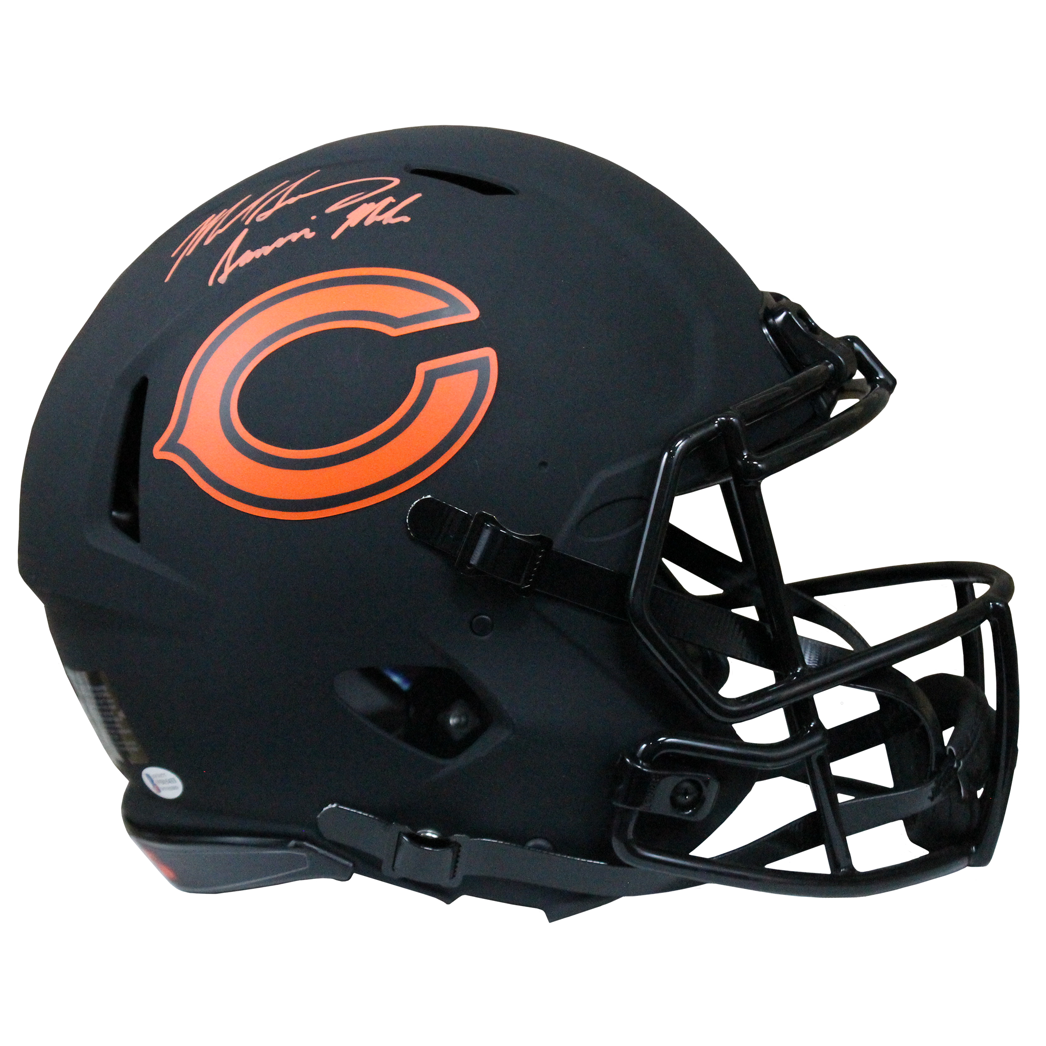 mike singletary autographed helmet
