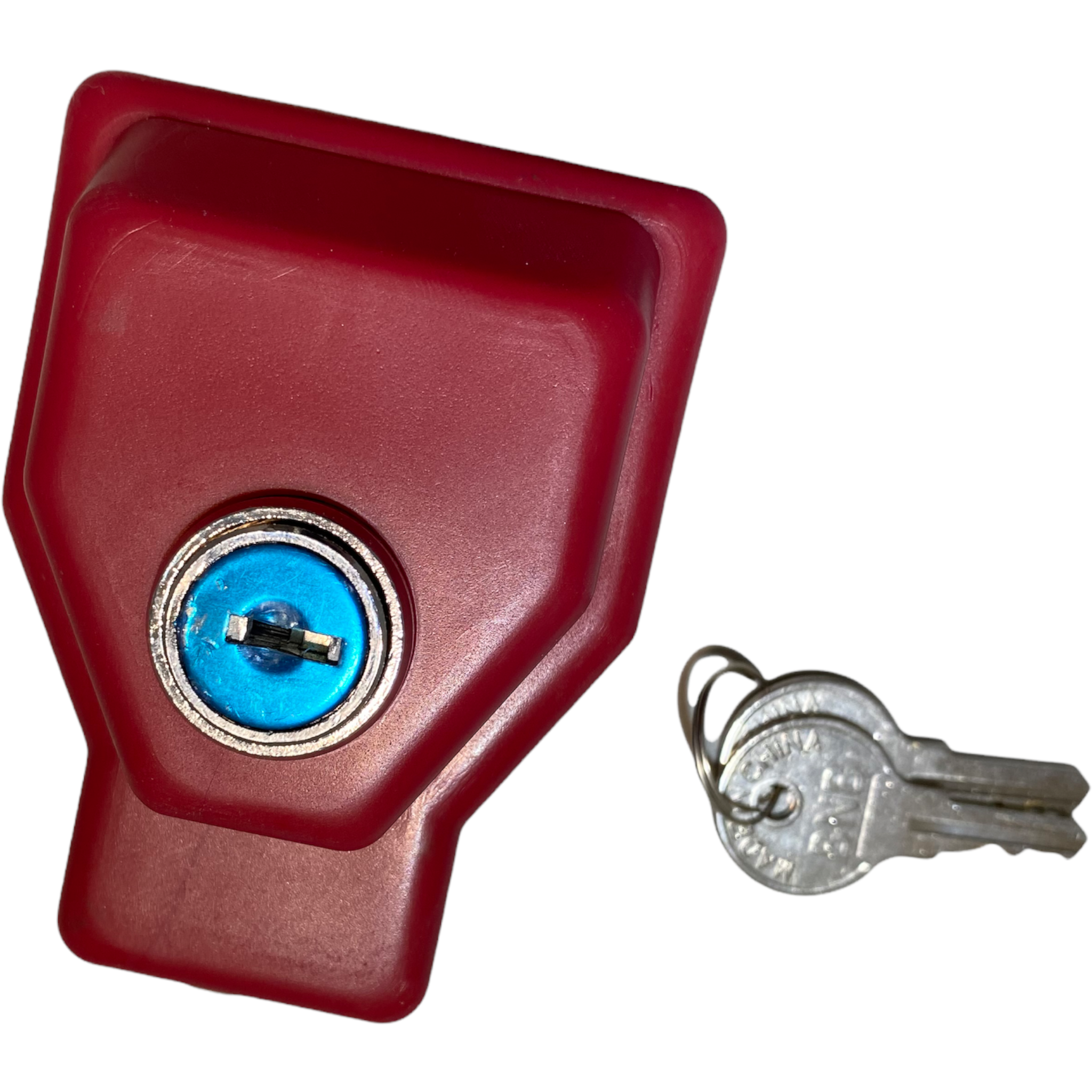 QTY 2 - RED RANDOM KEYED GLADHAND LOCK | RatchetStrap.com - Picture 2 of 9