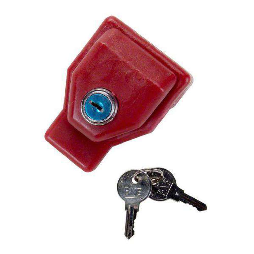 QTY 2 - RED RANDOM KEYED GLADHAND LOCK | RatchetStrap.com - Picture 3 of 9