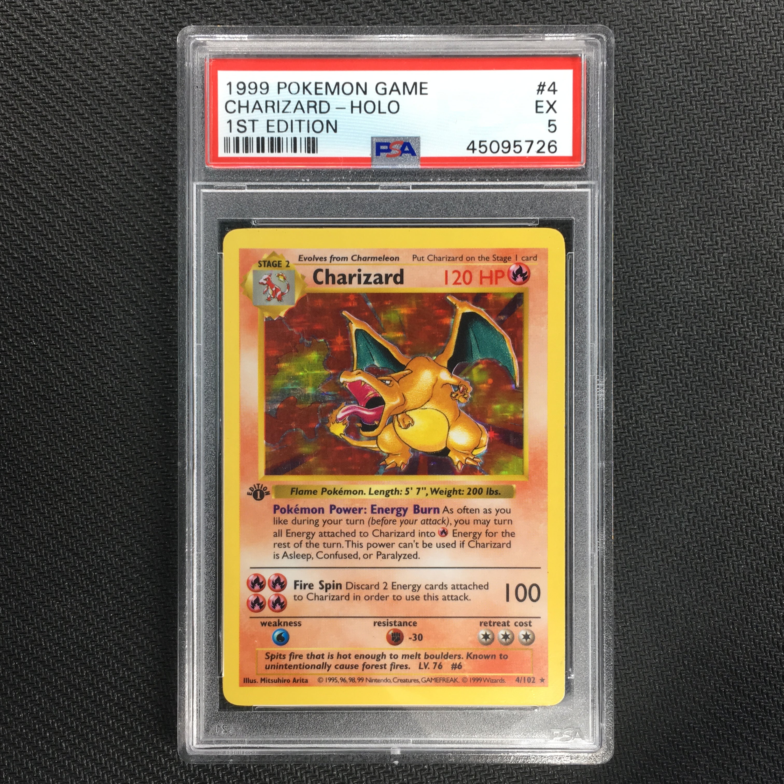 Japanese Holo Foil Charizard No 006 4//102 Base Set Pokemon Trading Card Rare HP