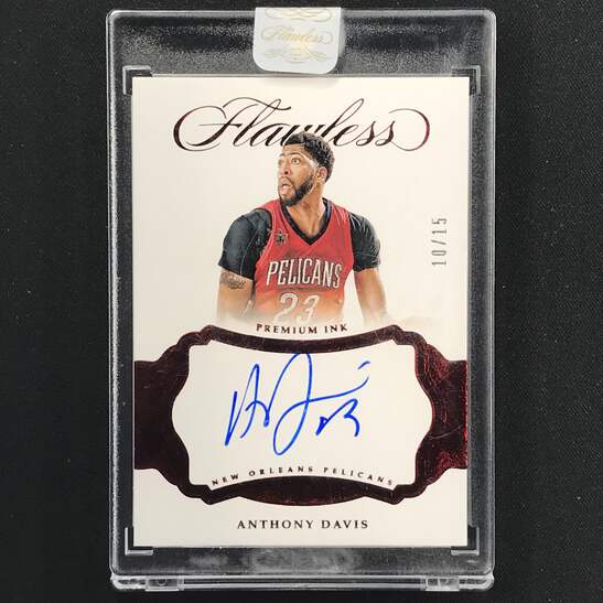 2016 17 Flawless Anthony Davis Premium Ink Ruby 10 15 Ebay