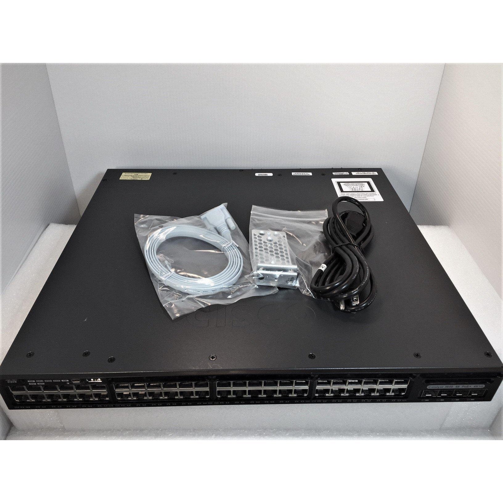 Cisco WSC365048PSL Catalyst 3650 48x GE PoE+ 4x 1G SFP LAN Base