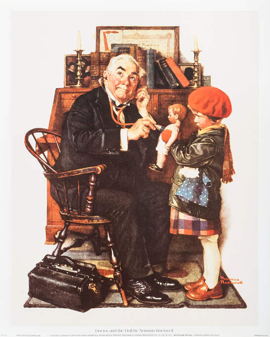 医療関係の方への贈り物！　ロックウェル Doctor and the Doll 1168.png?width=547&etag=