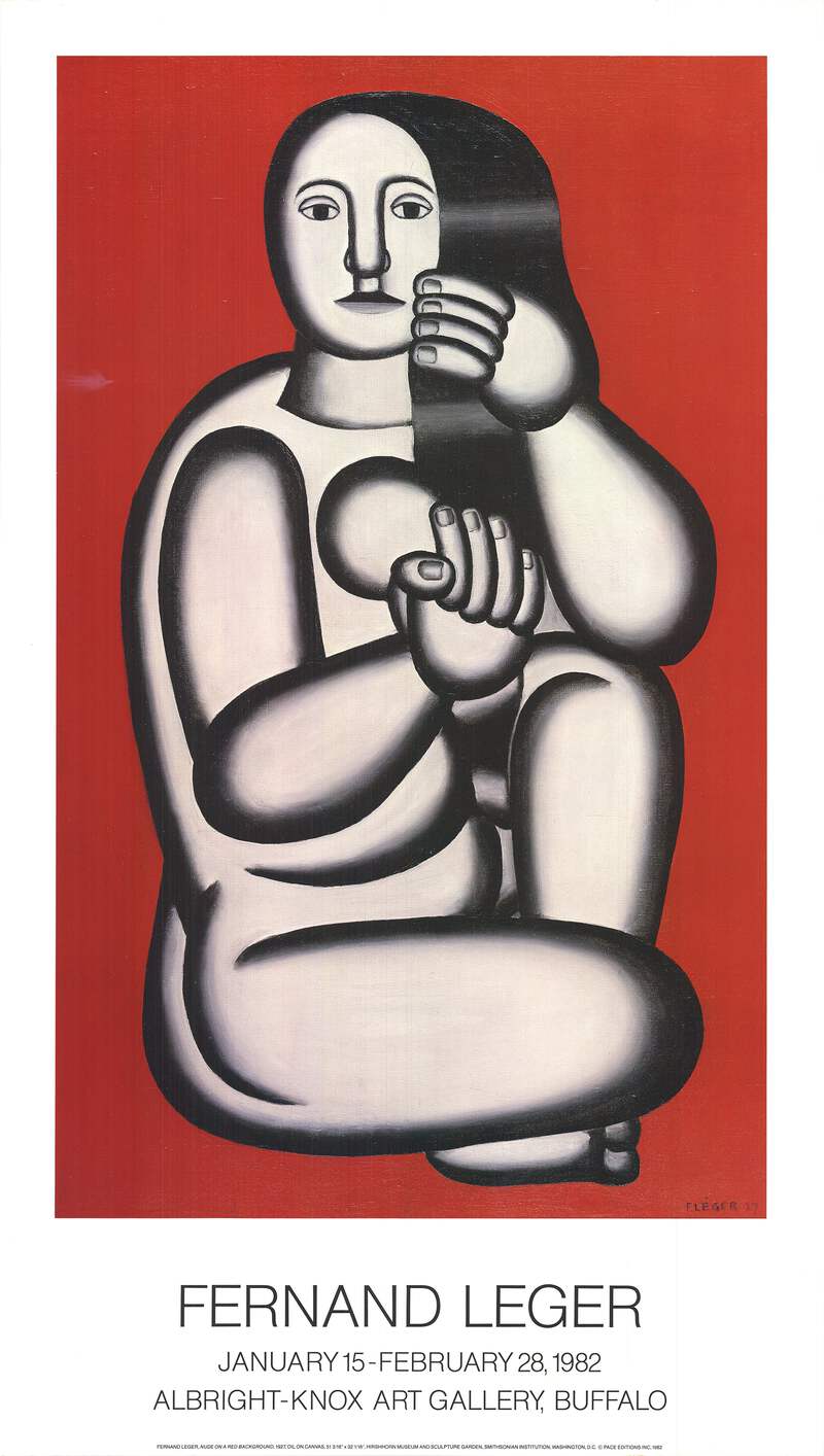 FERNAND LEGER Nude on a Red Background 38