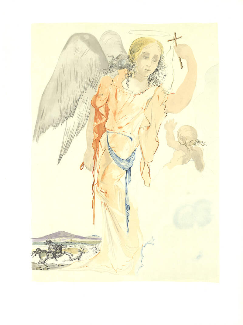 SALVADOR DALI Angel with Cross 30