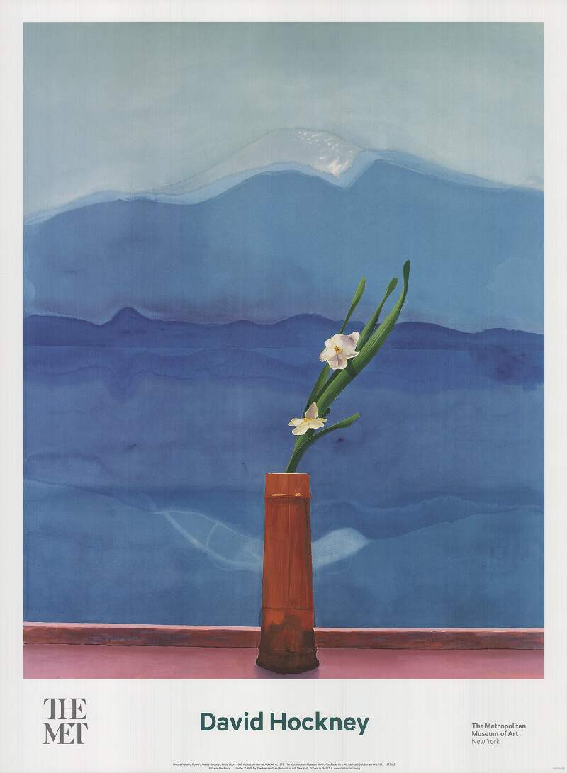 DAVID HOCKNEY Mount Fuji and Flowers 34