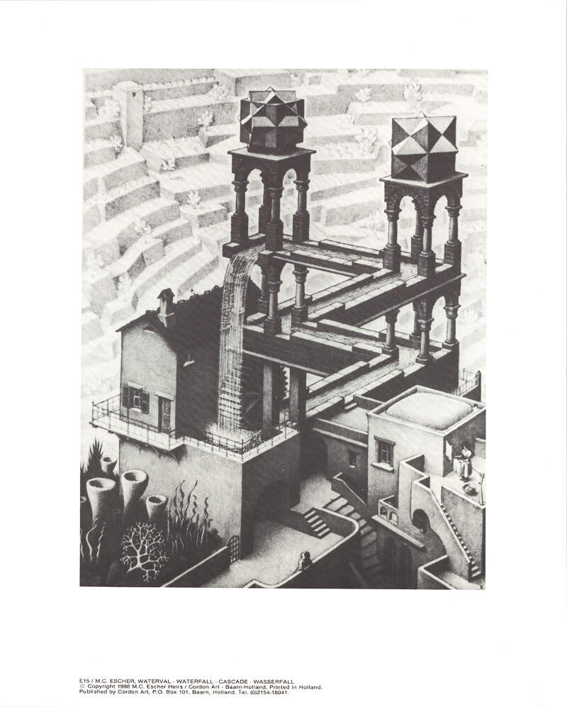 M.C. ESCHER Waterfall 12