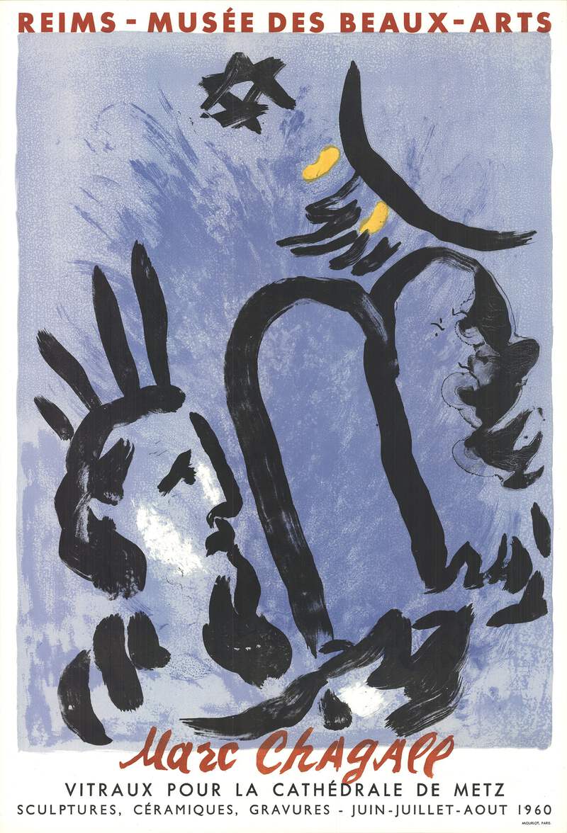 MARC CHAGALL Moses and the Tablets 30.75