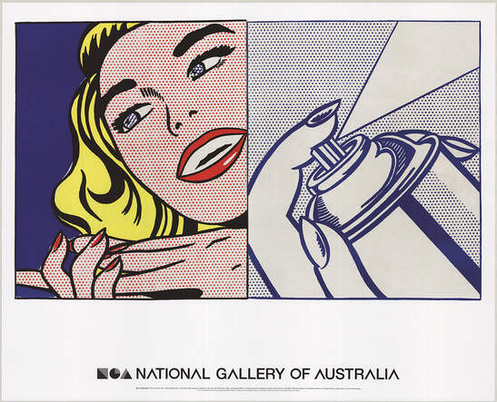 ROY LICHTENSTEIN Girl and Spray Can 23.25