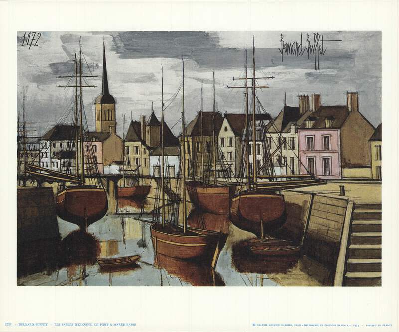ベルナール・ビュッフェ「Les Sables d'Olonne,le port」 22530.png?width=800&etag=