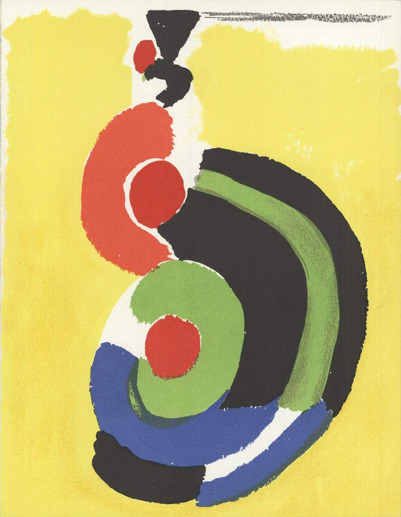 Sonia Delaunay、無題、海外版希少レゾネ、状態良好 SONIA DELAUNAY Composition pour XXieme Siecle 12.25
